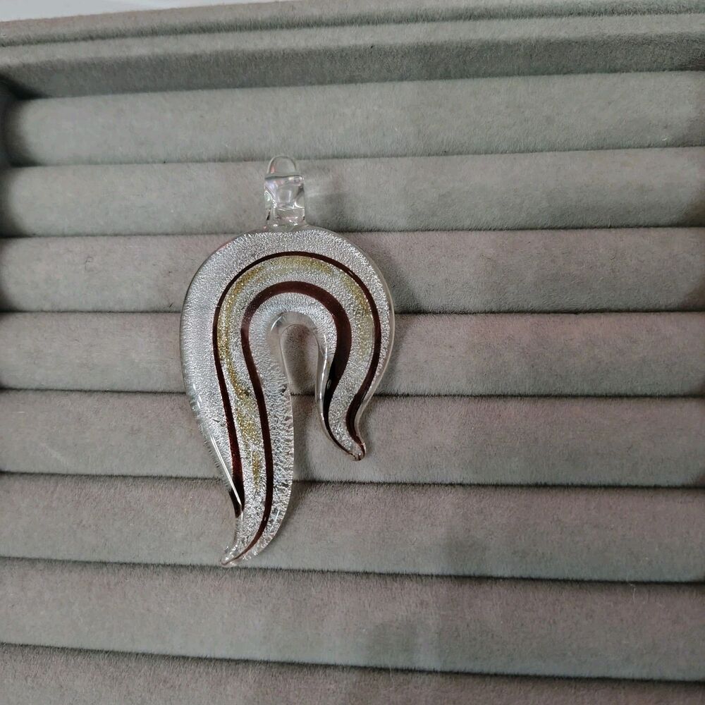 Murano Inspired Glass Pendant
